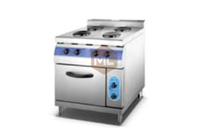 Electric hot plate with cabinet