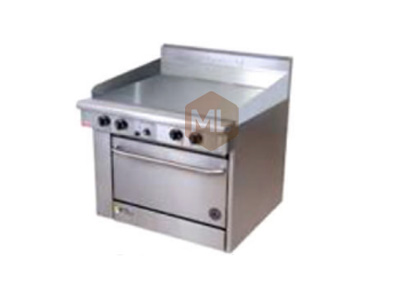 Griddle plate with oven