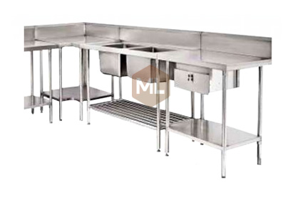 Sink bench steel