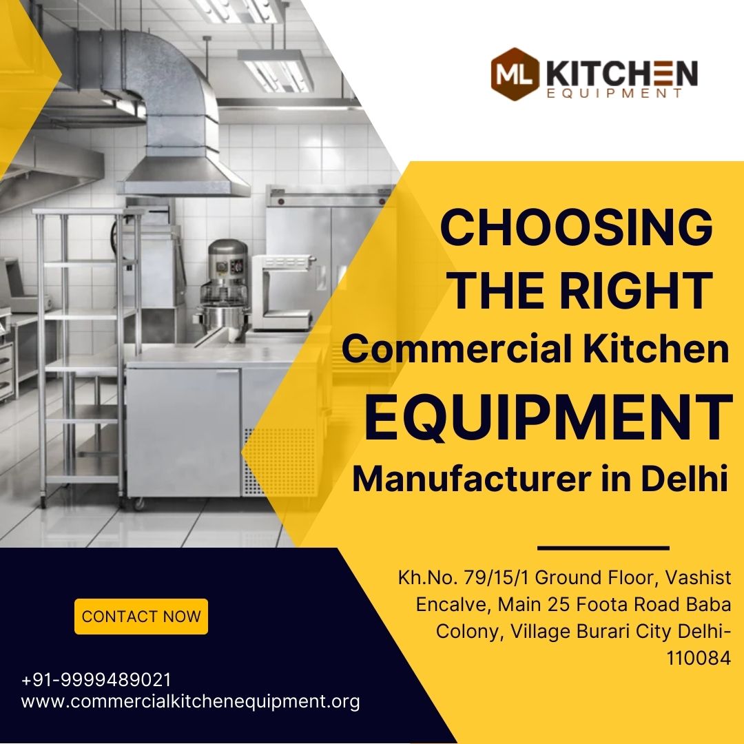 Commercial Kitchen Equipment Manufacturer in Delhi